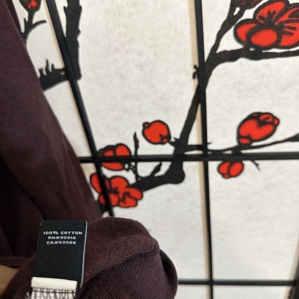 Straight Down Mens Golf Performance Pullover Sweater Half Zip Burgundy Red Sz M - Picture 5 of 5